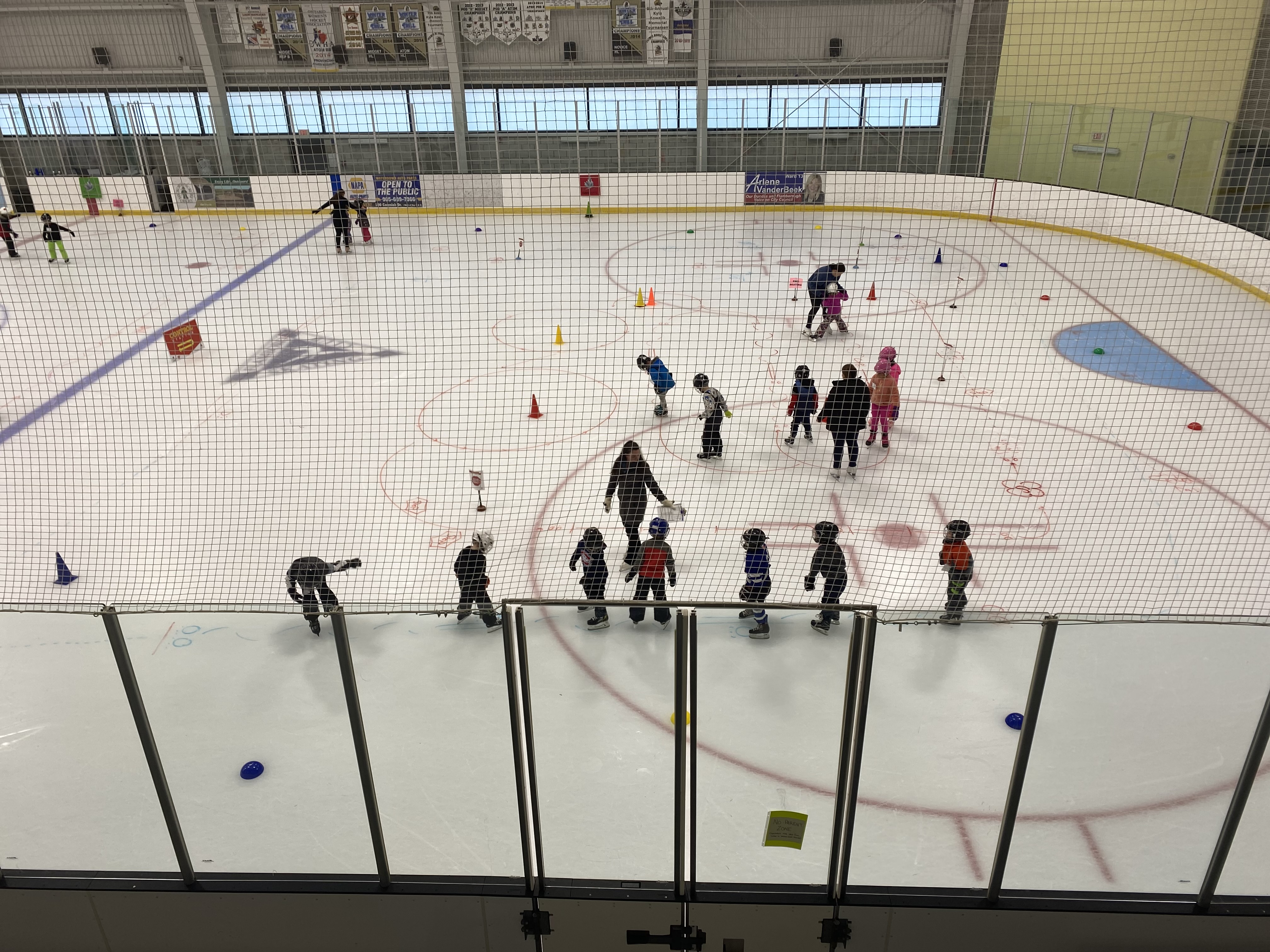 PreCanSkate Group on ice Flamboro Skating Club